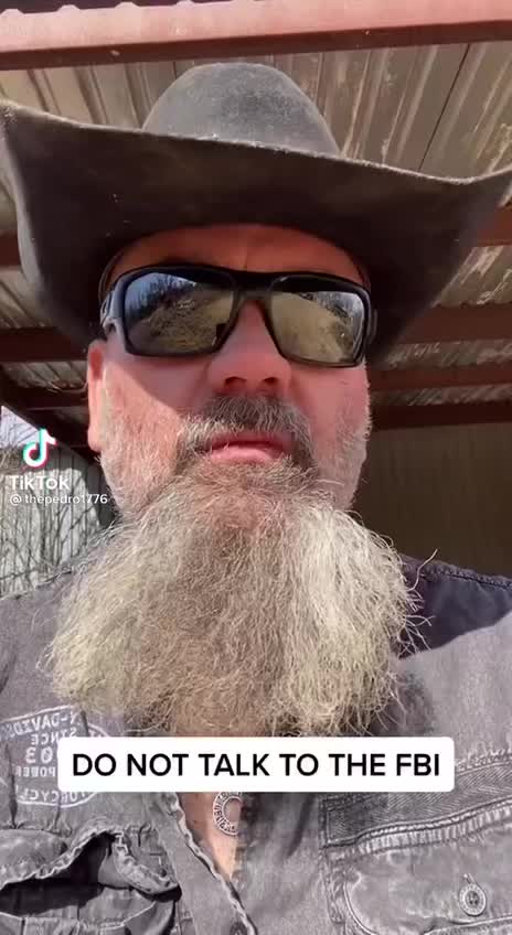 Do not talk to FBI or any federal agency!