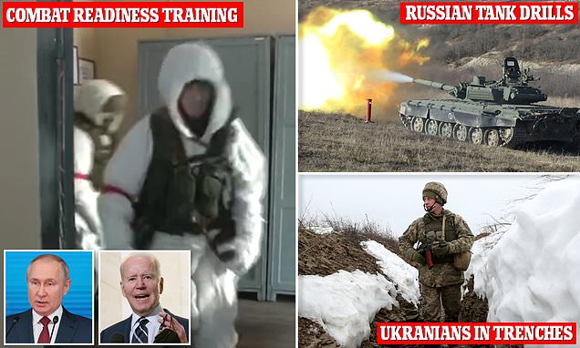 US has intelligence Putin will stage a 'false flag' attack on his troops as a pretext to invade | Daily Mail Online