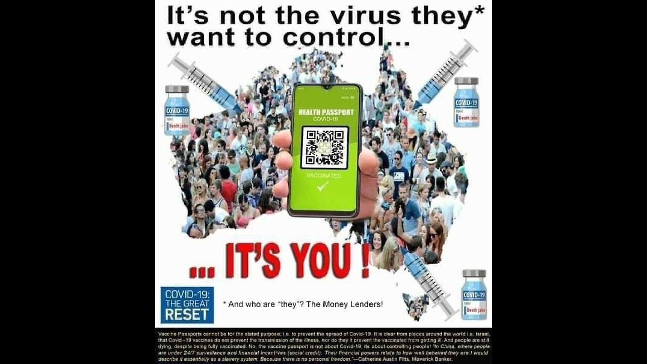 It's YOU they want to control!
