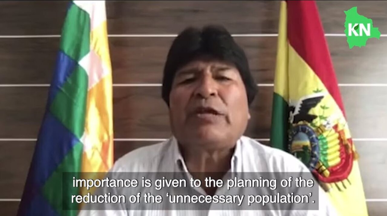 Evo Morales (Fmr.President of Bolivia) warns of the