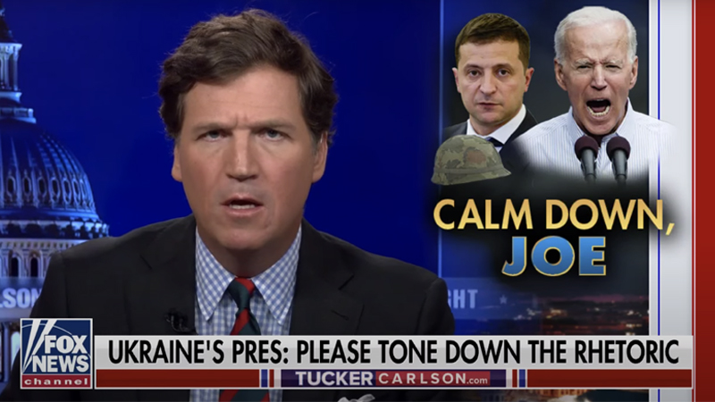 Tucker Carlson: Media Claims You’re on ‘Putin’s Side’ If You’re Not ‘Terrified’ of Russia Invading Ukraine