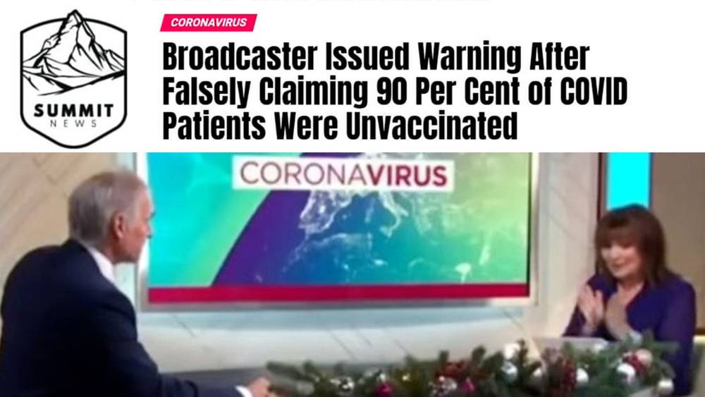 UK Broadcasters Spew 'Medical Misinformation' Targeting Unvaxxed