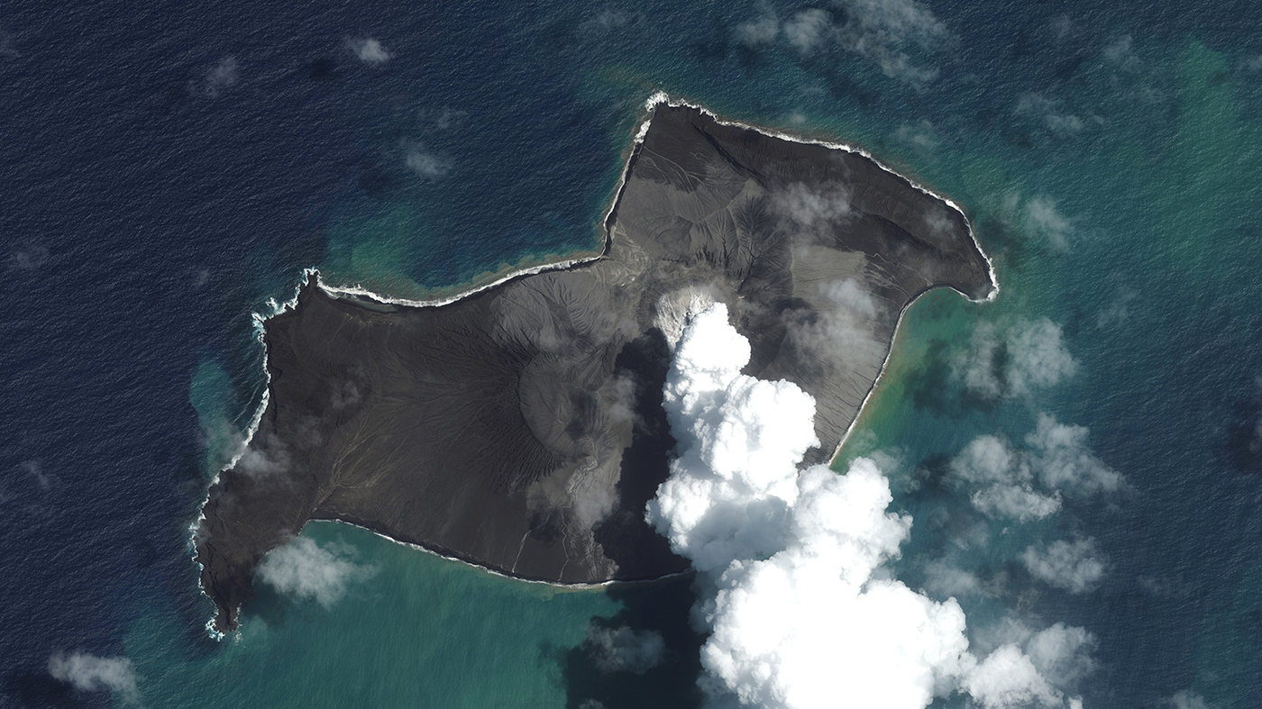 NASA: Tonga blast was 10 megatons, more powerful than a nuclear bomb : NPR