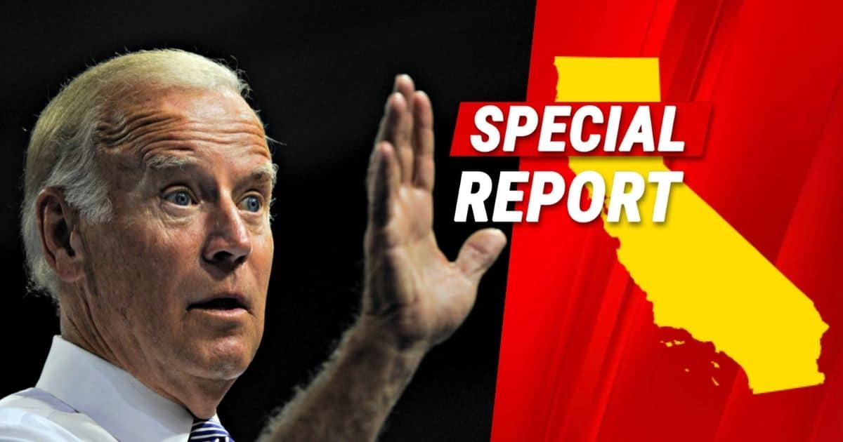 California Pulls A Fast One On Joe Biden - The Democrat President Is Now Underwater In Latest Blue State Poll