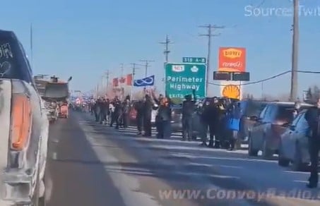 Canadian Freedom Convoy 2022 Is Now the Longest Truck Convoy on Record at 43 Miles Long! TENS OF THOUSANDS Line Highways to See History -- MUST SEE VIDEOS