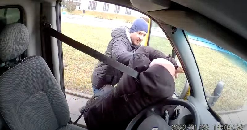 Shock Video: Driver of Pro-Life Van Attacked in Poland