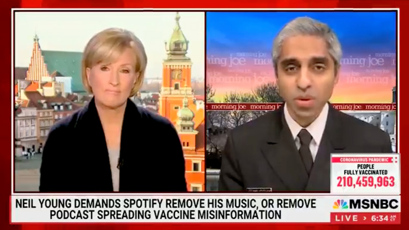 Surgeon General Suggests Censoring Joe Rogan to Limit ‘Spread of Misinformation’