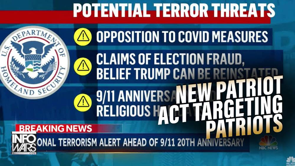 A New Patriot Act Targeting Patriots is the Goal of Jan 6 False Flag