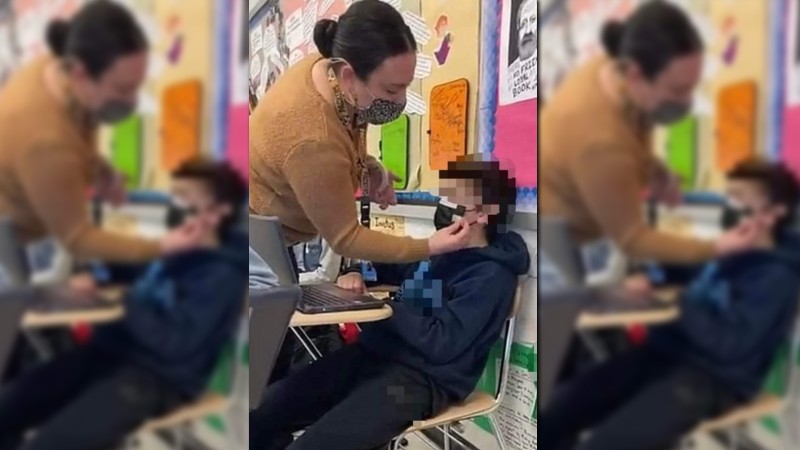 Parents Outraged Over Photo of Teacher Taping Mask to Child’s Face