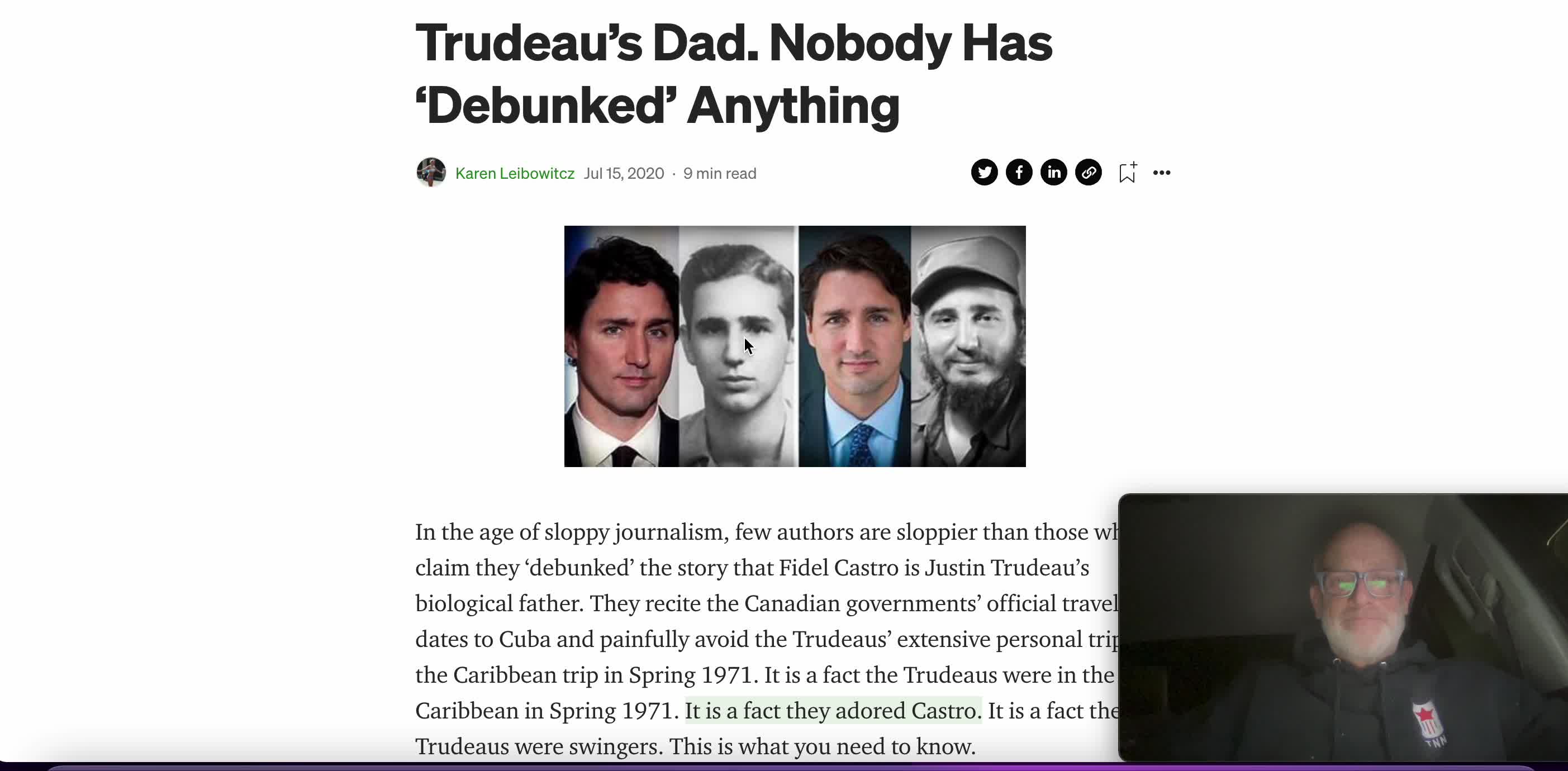 DO WHAT?!?! Another Whack Job Conspiracy Theory?!? Who is Justin Trudeau's daddy?.