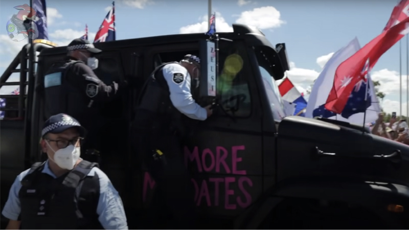 Video: Australian Police Assault, Pepper Spray ‘Mad Max’ Convoy Driver