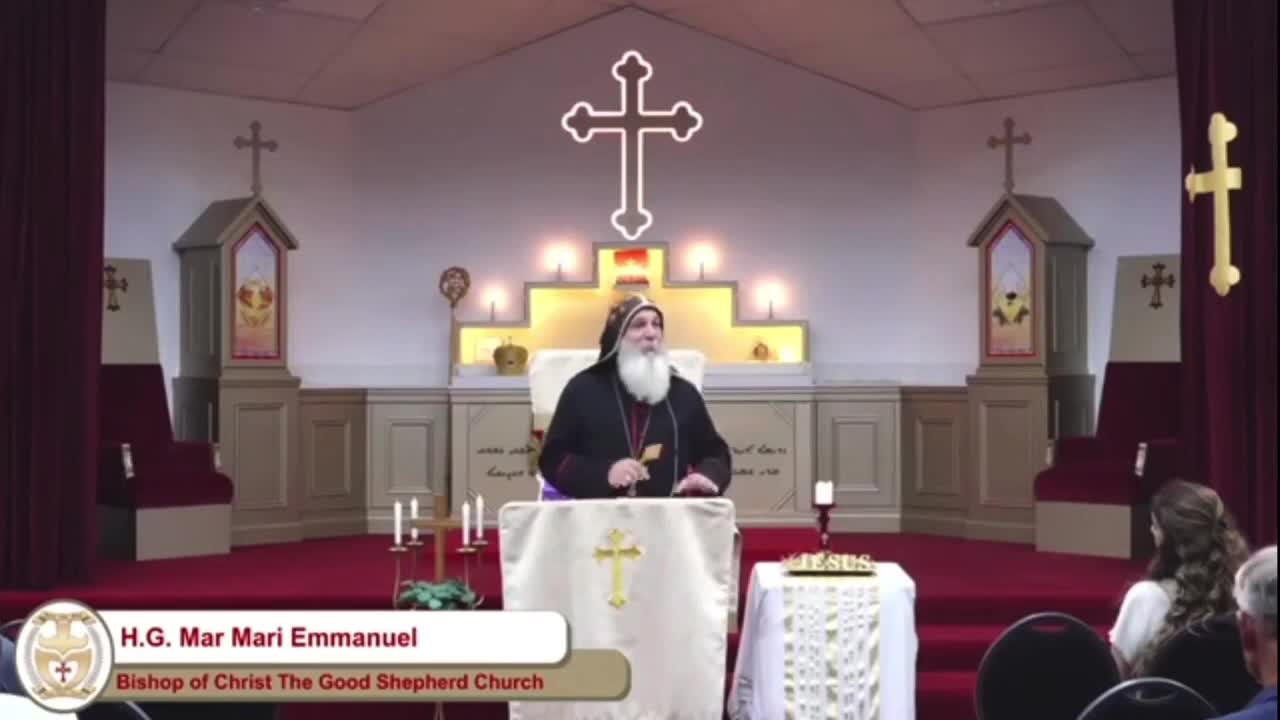 The Priest warns the congregation to protect their children from government covid enforcers