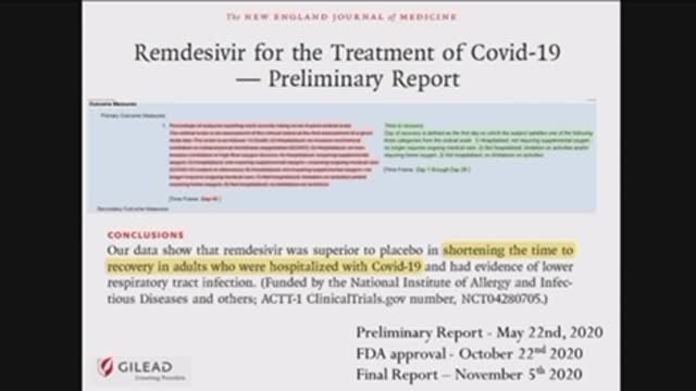 Remdesivir Toxic Drug That Kills Dr. Paul Marik FAUCI KNEW CHANGED GOAL POST FORCED FDA APPROVAL