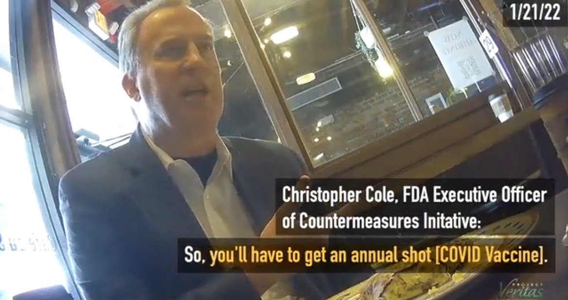 PROJECT VERITAS: FDA Exec Officer on Hidden Camera: Biden Wants to Inoculate as Many People as Possible, 