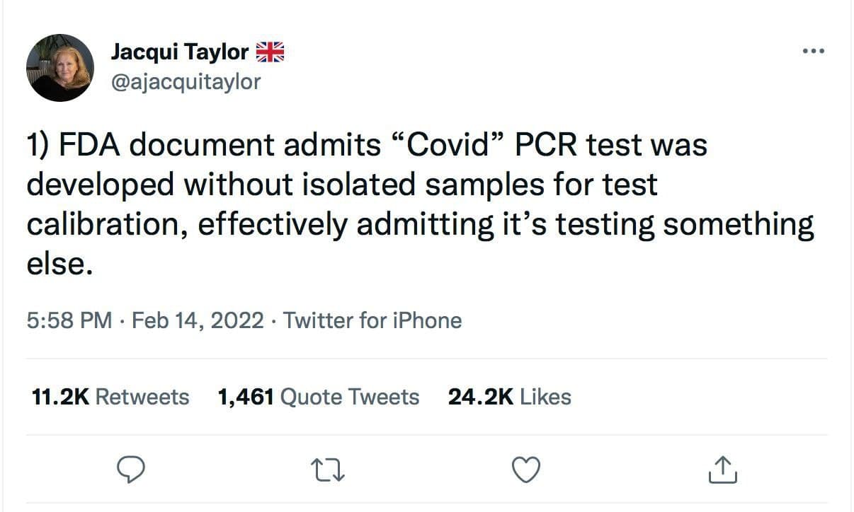 FDA documents reveal what PCR tests are loaded with – not the virus! – World-Signals News