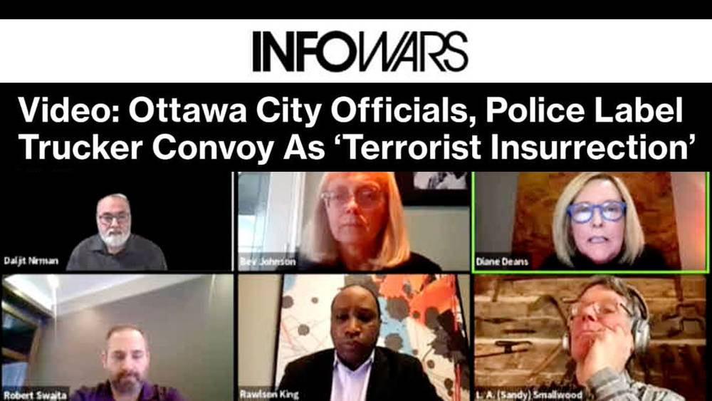 Canadian Truck Horns Ringing for Freedom are Labelled 'Terrorism' for Offending Ottawa Authoritarian City Officials