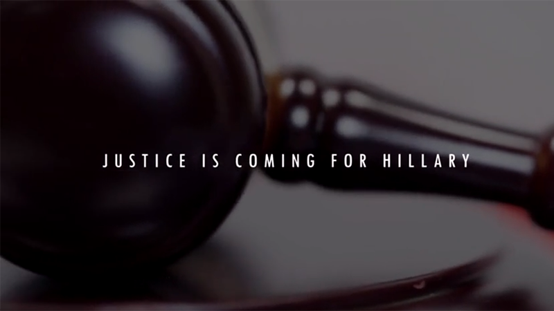 Video: Trump Promises “Justice Is Coming For Hillary Clinton”