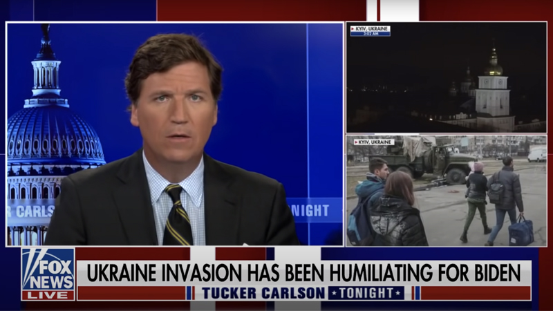 Tucker Carlson: Russia’s Invasion of Ukraine A Humiliating Defeat For Joe Biden