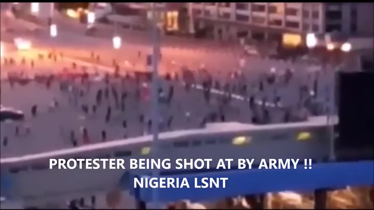 Protesters of Mandatory Vaccine and Testing Being Shot by Nigerian Army