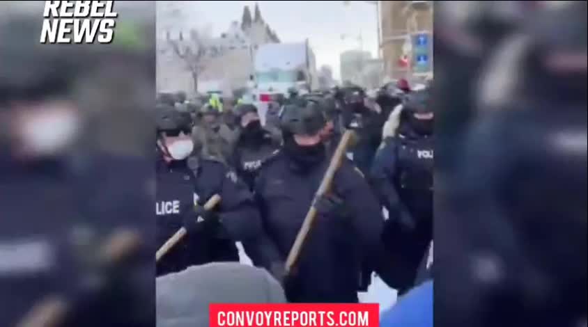 Ottawa Police Brutality, Gun on the ground, Shot fired?