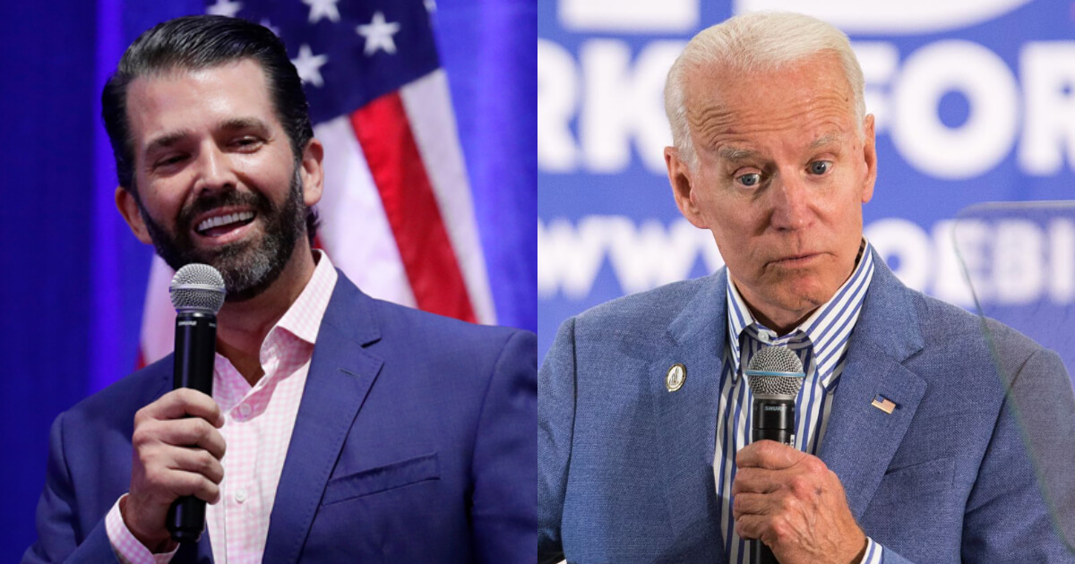 Watch: Donald Trump Jr. Asks the Crowd: What Has Joe Biden Fixed? Crowd Member: 'The Election'