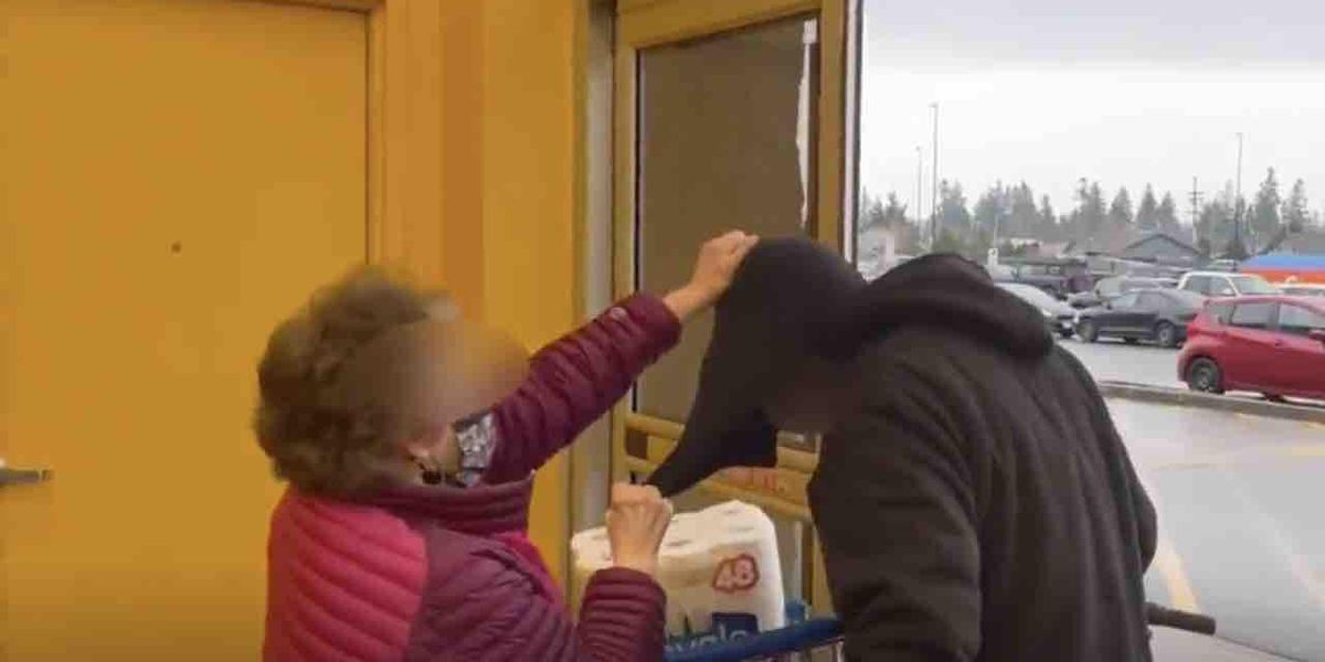 'Enough of this bulls**t!': Spunky older woman blocks 'a**hole' shoplifter, yanks off his ski mask, and curses him out — before he departs store empty​-handed - TheBlaze