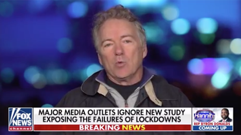 Video: Rand Paul Warns COVID Mandates Have ‘Always Been About Growing Government Power Over Your Lives’