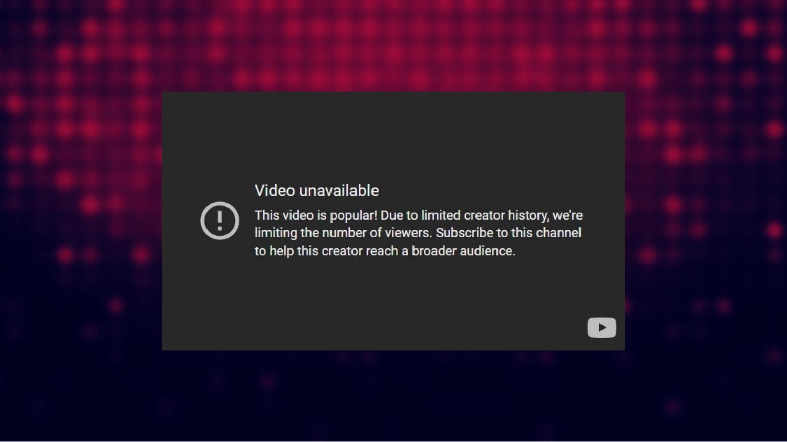 YouTube's new censorship tactic is to limit streams that are too popular