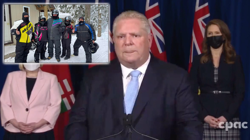 Awkward: Ontario Premier Asked Why He “Snowmobiled” When Ottawa was “Under Siege” by Freedom Convoy