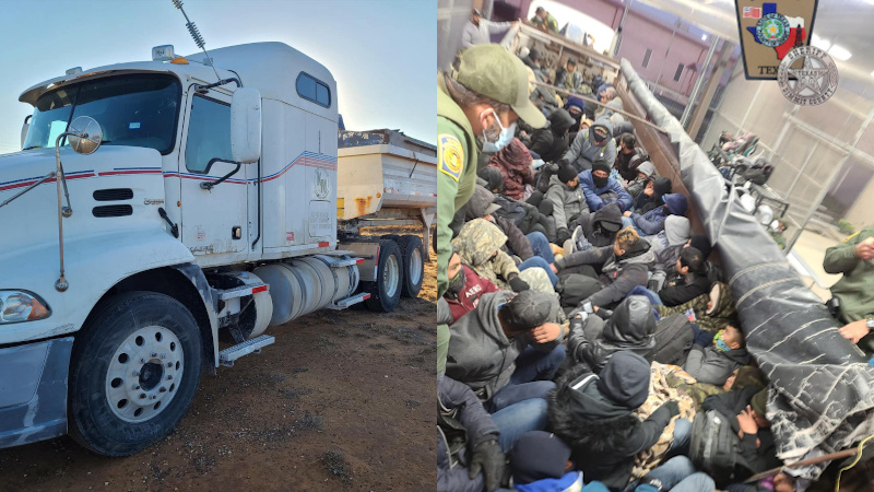Shock Photo: Over 60 Illegals Found Inside Tractor-Trailer – NewsWars