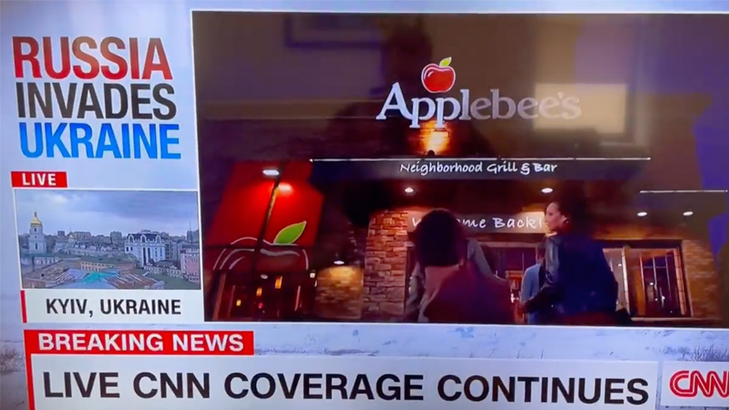 Applebee’s Scolds CNN for Running Ad During Ukraine Invasion: “Disappointed In Actions of Network”
