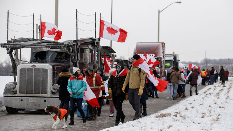 Video: Canadian Media STILL Pushing Crackpot Theory That Truckers Are Russian Agents