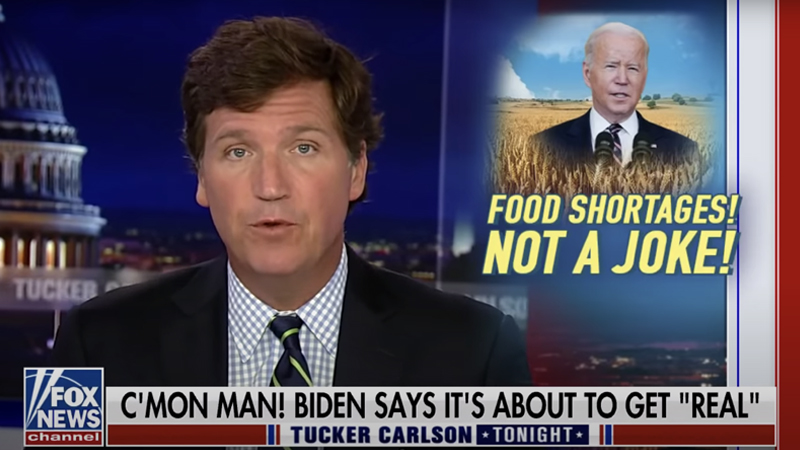 Tucker Carlson: We May Run Out of Food Soon Thanks To Biden Policies
