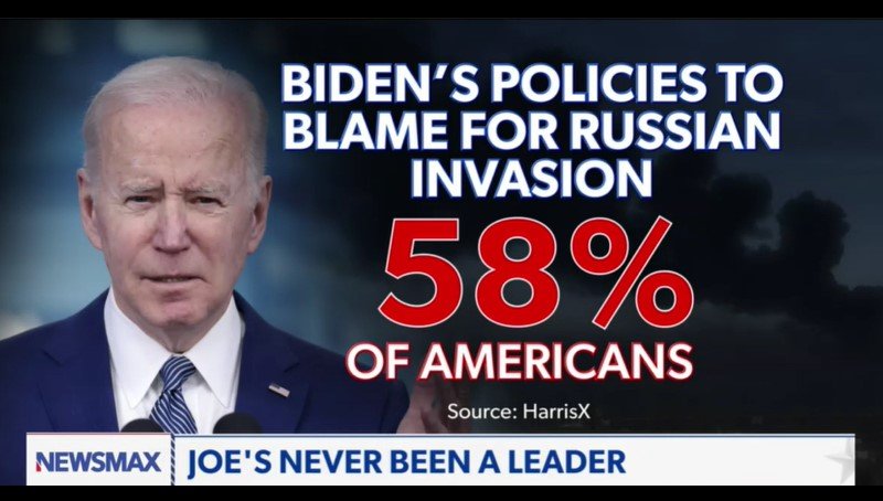 MAJORITY of Americans Blame JOE BIDEN for Russian Invasion of Ukraine - Say it Wouldn't Have Happened with Trump in Office