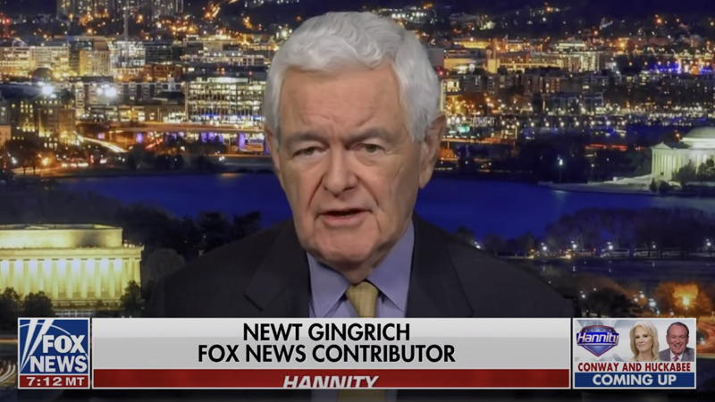 Gingrich Warns That ‘Cognitively-Challenged’ Biden Putting US In ‘Dangerous’ Situation With Russia