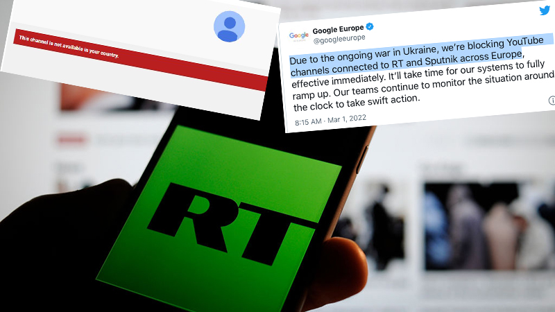 Facebook, Twitter, Google, Netflix ALL BLOCK Russian News Broadcasts, Content At Direct Behest Of The European Union – NewsWars