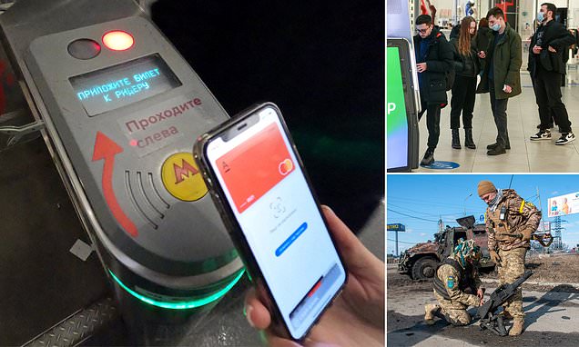 Mastercard and Visa cut off Russian banks from their networks | Daily Mail Online