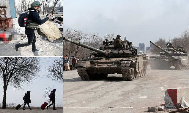 Russians give Ukrainians just HOURS to flee Mariupol to avoid 'terrible humanitarian catastrophe' | Daily Mail Online