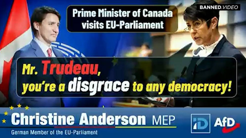 Watch Dictator Justin Trudeau Get Called Out By Members of EU Parliament