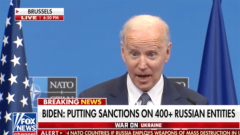 Video: Biden AGAIN Admits Sanctions Don’t Work After Announcing More Sanctions