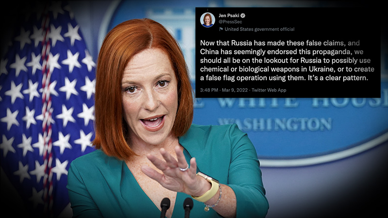 Psaki Gaslights: Claims Ukraine Biolabs A ‘Conspiracy Theory’ Despite State Department Confirming Their Existence