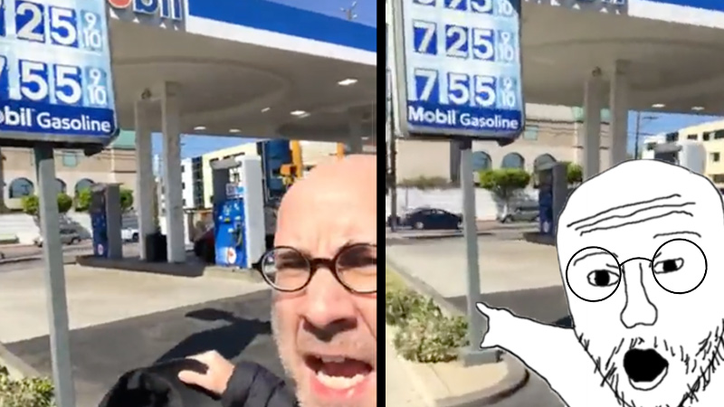 WATCH: Unhinged Liberal Blames Putin For Exorbitant Gas Prices
