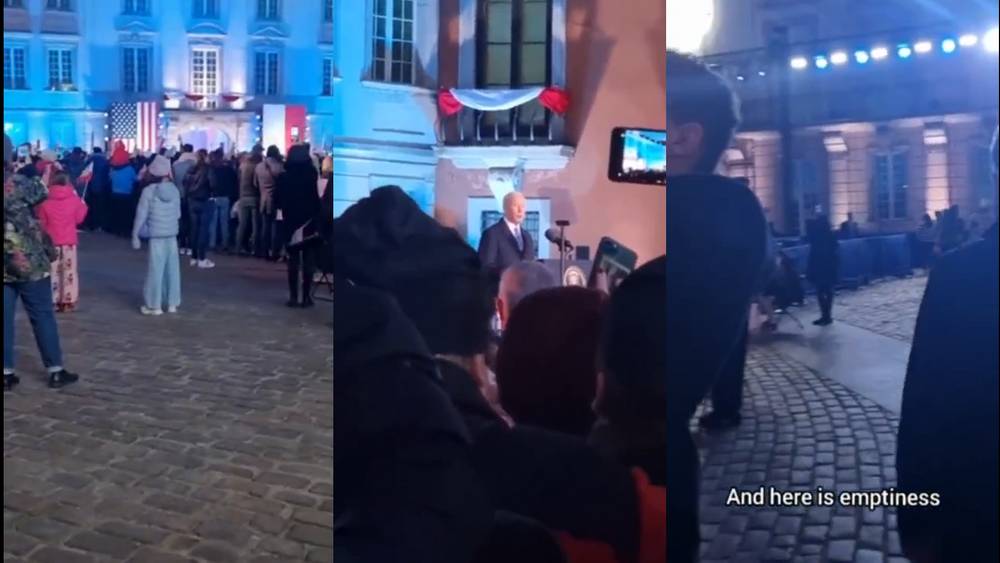 Potemkin President Biden Can't Even Draw A Crowd In Poland