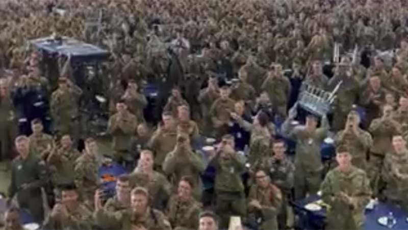 Video: Watch The Insane Reaction U.S. Troops Had For Elon Musk During Visit