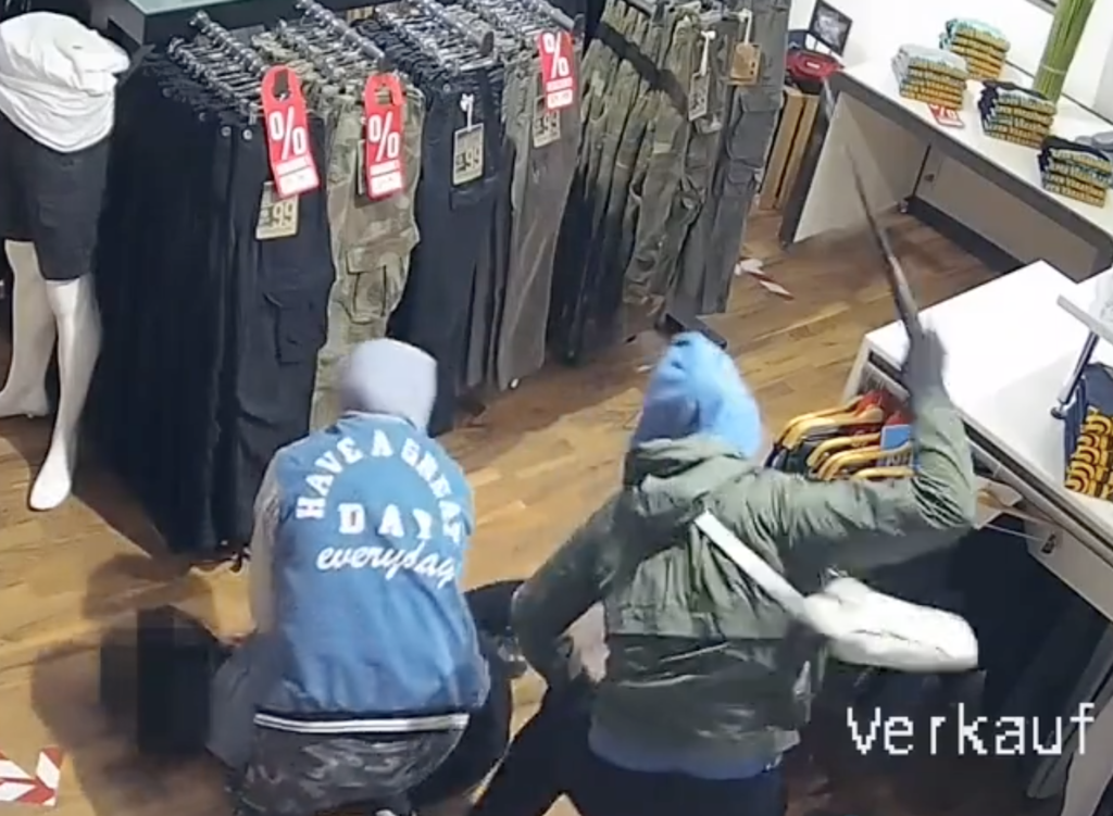 WATCH: Antifa beats woman in German clothing store, coordinates attacks in multiple cities