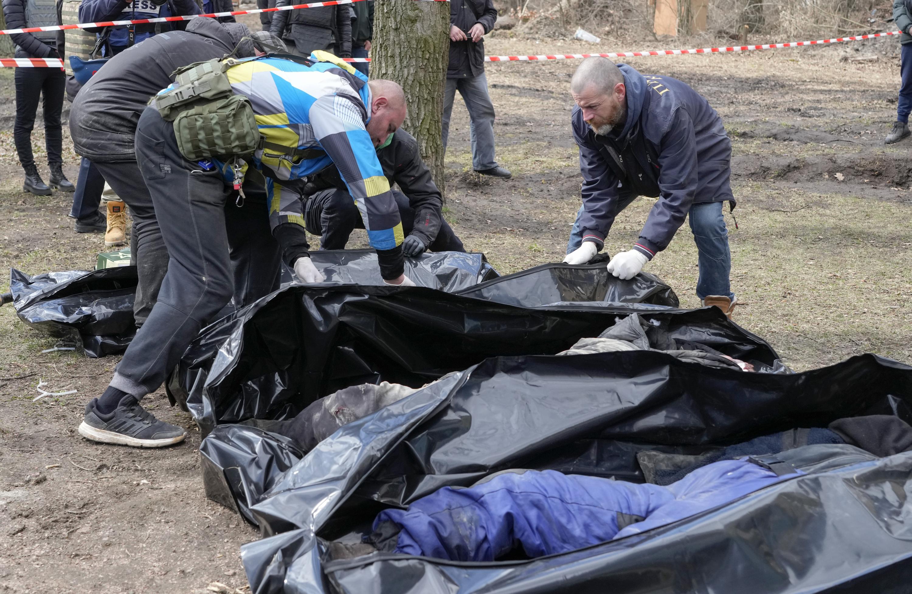 Russia faces global outrage over bodies in Ukraine's streets | AP News