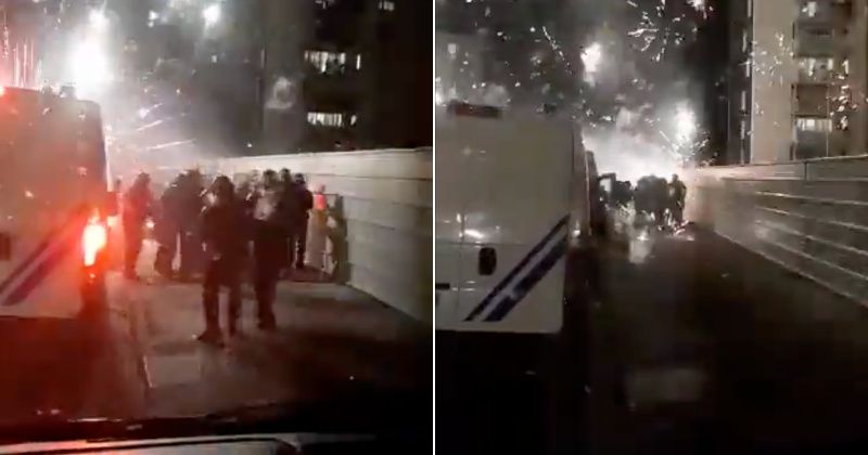 Watch: French Police Ambushed by 100 Assailants in 'Night of Urban Violence'