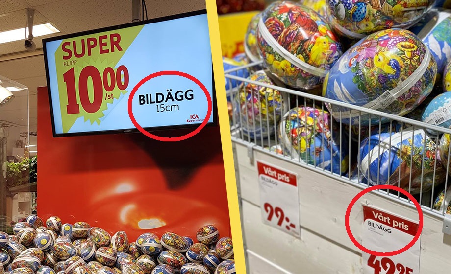 ICA säljer påskägg som 