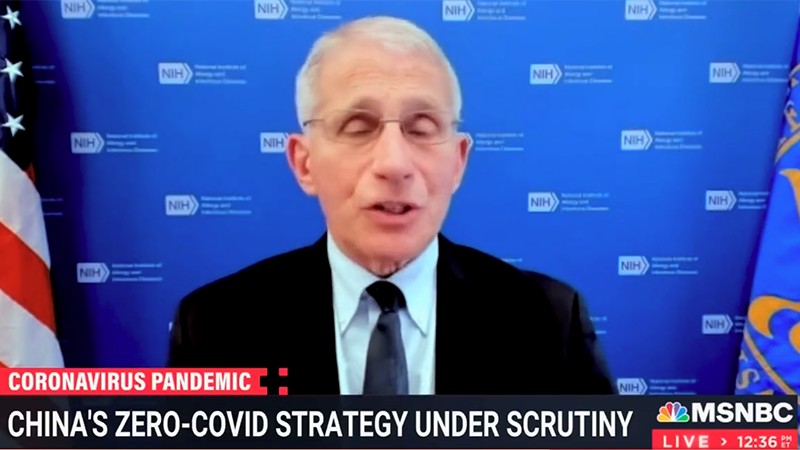 Video: Fauci Declares “You Use Lockdowns to Get People Vaccinated”