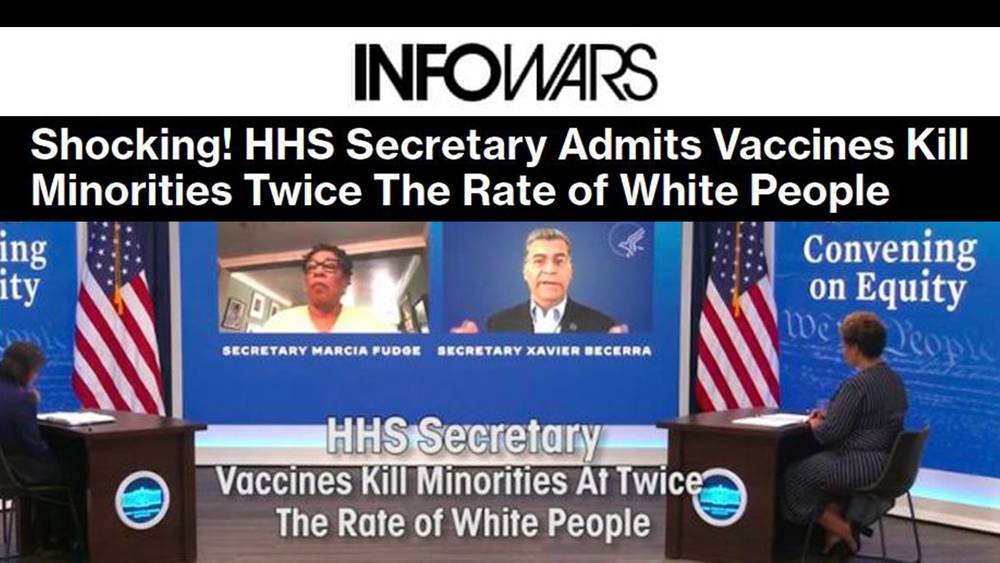 VIDEO: HHS Secretary Admits Vaccines Kill Minorities Twice The Rate of White People